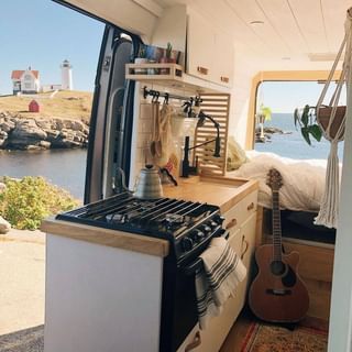 Elizabeth aka @van_grrrl (@van.crush) • Instagram photos and videos School Bus Tiny House, Camper Interior Design, Ford Transit Camper, Tiny House Camper, Transit Camper, Caravan Renovation, Van Conversion Interior, Campervan Life, Build A Camper Van