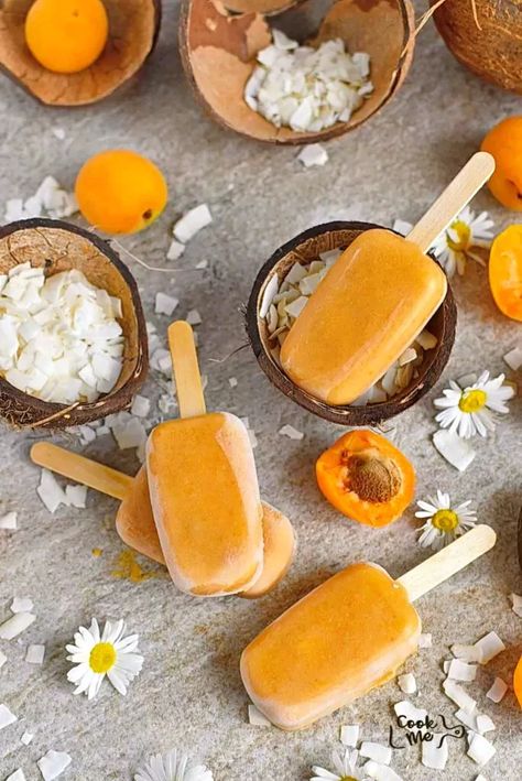 Coconut Popsicles, Popsicles Recipe, Apricot Recipes, Paleo Life, Popsicle Recipes, Vegetarian Paleo, Ice Pops, Recipe Using, Paleo Gluten Free