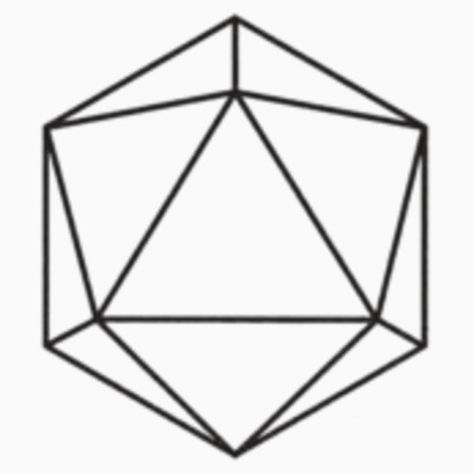 Odesza Logo The Icosahedron is the symbol for water and represents “going with the flow”. It also, in the spiritual sense, is supposed to help bring out creativeness and unblock emotional stressors from your life. D20 Tattoo Simple, Icosahedron Tattoo, D20 Tattoo, Symbol For Water, Tricep Tattoo, Star Tattoo Meaning, Dragon Tattoo Meaning, Labyrinth Design, Sacred Geometry Patterns