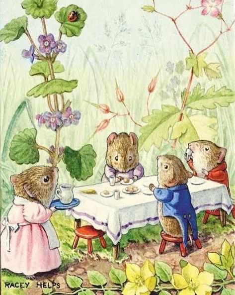 Fairy Tea Parties, Nostalgic Art, Little Animals, Rabbit Art, Religious Books, Childrens Illustrations, Childrens Art, Children's Book Illustration, Vintage Postcard