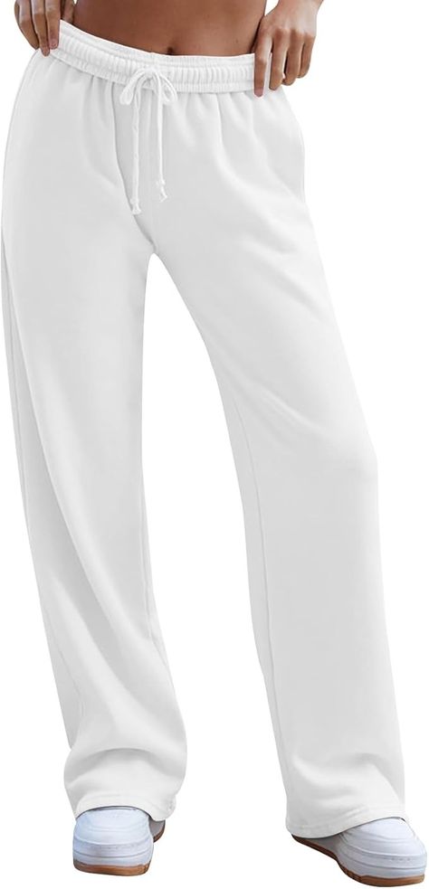 Amazon.com: moolBeko Sweatpants Women Trendy Interior Drawstring Baggy Sweatpants Y2k Casual Straight Leg Sweatpants Jogger Pant Wide Leg Sweatpants High Waisted Sweat Pants for Women Joggers for Women : Clothing, Shoes & Jewelry Pink Macbook Case, Wide Leg Sweat Pants, Iphone Inspiration, Women Joggers, Pink Macbook, Straight Leg Sweatpants, Cream Purse, Sweatpants Women, Trendy Interiors