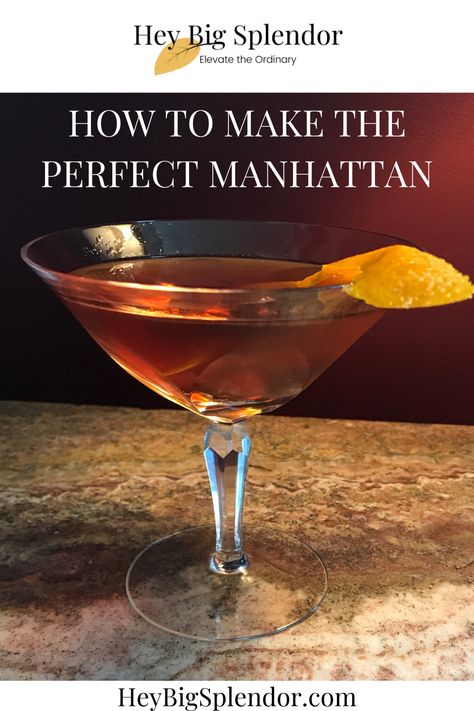 How To Make A Manhattan Cocktail, Perfect Manhattan Cocktail, Manhattan Drink, Classic Manhattan Cocktail, Manhattan Recipe, Best Cocktails, Manhattan Cocktail, Cocktail Drinks Alcoholic, Whiskey Cocktail