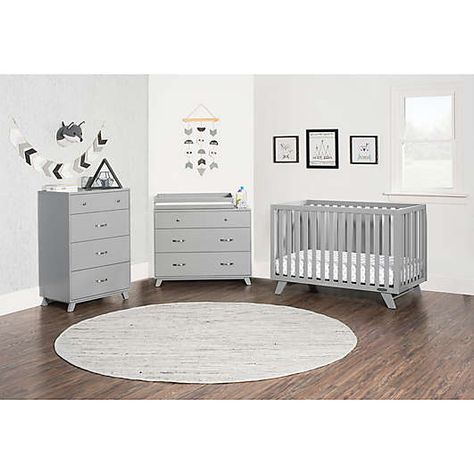 Baby Furniture Collections | buybuy BABY Grey Crib, Nursery Furniture Collections, Baby Dresser, Nursery Modern, Adjustable Mattress, Wayfair Furniture, Baby Nursery Furniture, Nursery Baby Room, Nursery Furniture Sets