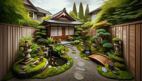 Transforming Small Garden Spaces into A Japanese Courtyard Paradise Small Garden Spaces, Japanese Courtyard Garden, Japanese Courtyard, Side Yard Landscaping, Garden Bags, Garden Inspo, Asian Homes, Garden Tool Set, Small Space Gardening