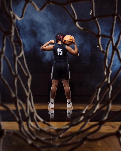 Dynamic Basketball Poses, Basketball Senior Portraits, High School Basketball Photoshoot, Basketball Team Photography, Sports Themed Photo Shoot, Basketball Manager Poses, Dramatic Basketball Photography, Senior Sports Pictures Basketball, Media Basketball Poses