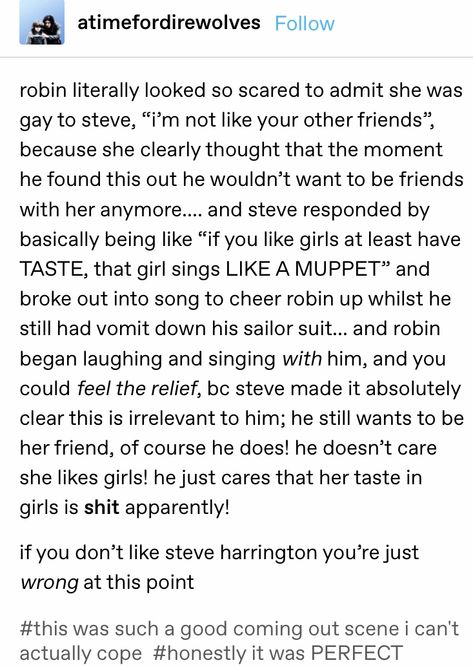 #stranger things tumblr posts Stranger Things Modern Au, Steve Harrington Tumblr Posts, The Fruity Four Stranger Things, Fruity Four Stranger Things, Stranger Things Steddie, Stranger Things Headcanons, Stranger Things Byler, Stranger Things Tumblr, Stranger Things Theories