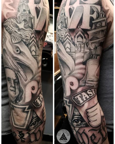 Philly Tattoo Ideas Philadelphia, Philly Sports Tattoo, Philadelphia Tattoo Ideas, Philly Tattoo Ideas, Philly Tattoo, Philadelphia Tattoo, Skyline Tattoo, Sport Tattoos, Street Tattoo