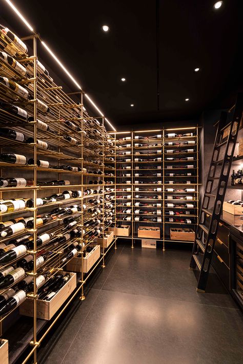 Custom Wine Room - Amuneal: Magnetic Shielding & Custom Fabrication Show Room Design, Cabinet Humidor, Wine Cellar Modern, Wine Storage Cabinet, Wine Shop Interior, Wine Room Design, Custom Wine Room, Open Wine, Wine Storage Cabinets