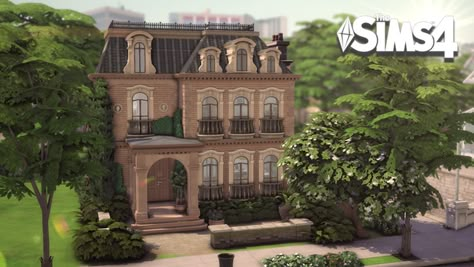 Archeologist House, Willow Creek Sims 4 House, Light Academia House, Houses Layout, Academia House, Sims Lots, Sims 4 Houses Layout, Historical Houses, British House