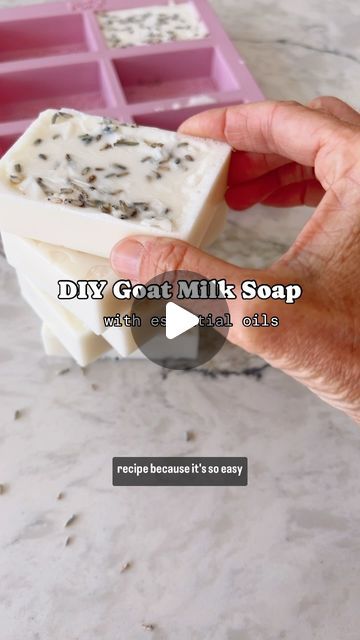 Kelowna Giuliano 🌿 Essential Oil Education on Instagram: "Full recipe HERE💜⬇️   SAVE THIS ✔️ so you can try it!   🫶🏼🫧DIY Goat Milk Soap🫧🫶🏼  This soap is incredibly nourishing to the skin and the oils can be customized to whatever you like.   • 2 lb melt and pour goat milk  soap base (Amazon)   • ½ cup powdered goat milk  • 2 Tbsp organic raw honey  • 1 Tbsp sweet almond oil (I used Young Living’s V-6 Vegetable Oil Complex)   • 60 drops essential oils - I used Young Living Peppermint & Eucalyptus, (other options… Frankincense, Sandalwood, Northern Lights Black Spruce, Tangerine, Lavender, Patchouli, Valor, Peace & Calming - alone or in some combo)  • Silicon soap molds (Amazon has tons of options)   ✨ Instructions:  • Chop soap base into cubes and melt using a double boiler.   • Whi Pour And Melt Soap Recipes, How To Make Goats Milk Soap, Herbal Soap Recipes, Organic Soap Recipe, Diy Goat Milk Soap, Melt And Pour Soap Recipes, Goat Milk Soap Base, Northern Lights Black Spruce, Goat Milk Soap Recipe