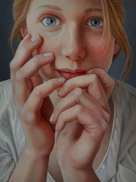 A self-taught artist from Holland, Jantina Peperkamp paints incredibly realistic portraits. Portraits that could almost be mistaken for photographs. But how does she do it and what's her motivation? She... Photorealistic Portraits, Superflat, Realistic Paintings, Hyperrealism, Dutch Artists, Photorealism, Realistic Art, Portrait Artist, Face Art