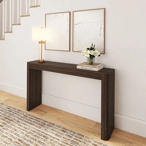 Stemple Console Table Long Entryway Table, Narrow Entryway Table, Alpine House, Narrow Entryway, Black Console Table, Contemporary Console Table, Narrow Console Table, Table Console, Modern Console Tables