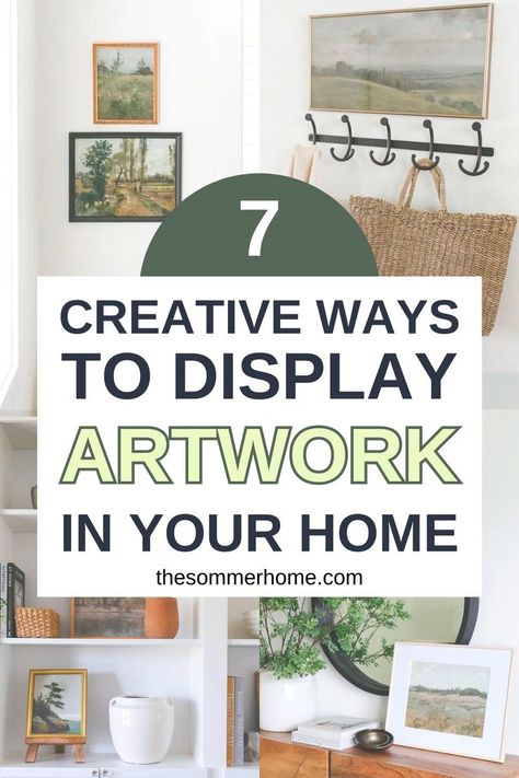 If you're looking to take your home décor to the next level, why not showcase your favorite artwork in a unique and stylish way? In this article, you'll find modern and creative ideas for displaying artwork in your home that will leave your guests in awe. From traditional framed pieces to alternative wall hangings, get ready to learn fresh techniques for showing off your favorite artwork. Gallery Wall Ideas Shelves, Display Paintings In Home, Ways To Display Artwork, Unique Ways To Display Art, Unique Ways To Frame Art, Unique Ways To Hang Pictures, How To Display Artwork On Wall, How To Display Photos At Home, How To Display Art