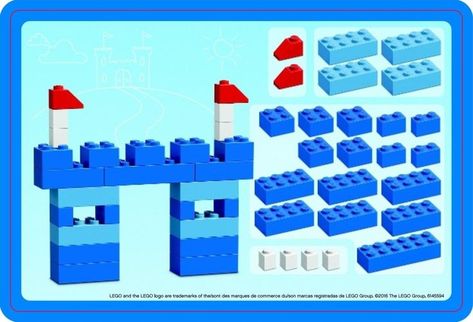 Mega Bloks Building Ideas Step By Step, Duplo Animals To Build, Lego Duplo House Ideas, Lego Duplo Ideas Buildings, Duplo Instructions, Daycare Design, Lego Building Instructions, Lego Challenge, Construction Lego