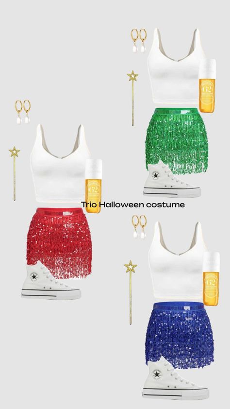 #triohalloweencostume#ally_asch#fairygodmothers Trio Halloween Costume, Trio Halloween Costumes, Halloween Costume, Halloween Costumes, Halloween