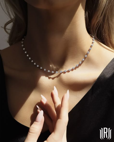 Elevate your elegance with our stunning Round Cut Diamond Bar Necklace 
A perfect blend of simplicity and sophistication, shining bright for
every occasion

#DiamondNecklace #ElegantJewelry #TimelessBeauty
#LuxuryStyle #RahaminovDiamonds #RahaminovPartner #necklace #necklaceoftheday
#jewelry #diamonds #diamondnecklace #jotd #sparkle 
#diamondjewelry Simple Necklace Designs, Real Diamond Necklace, Creative Jewelry Photography, Diamond Bar Necklace, Bridal Jewelry Vintage, Jewelry Diamonds, Silver Jewelry Design, Diamond Bar, Wedding Bridal Jewellery