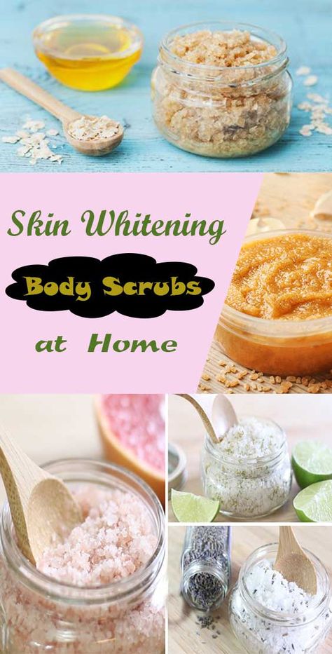 How to Make Skin Whitening Body Scrubs at Home, DIY Body scrubs Diy Body Scrub For Glowing Skin, Body Scrub Diy For Whitening, How To Whiten Body Skin, Diy Skin Whitener, Diy Skin Lightening Body Scrub, Body Polishing At Home Diy, How To Make Scrubs, How To Make Scrub At Home, Home Made Body Scrub