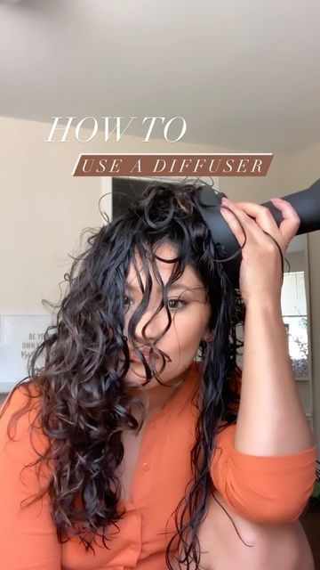 Erica on Instagram: "How to use a diffuser! Use it the right way and magic happens ✨ #hotd #seattlestylist #seattlestylist #curlyhair #hotcurlsummer #curlgoals #curlyhairideas #educate #hairtips #latinahair #latina #wavyhair #curlyhair #diffuser #hairtutorial" Using A Diffuser On Wavy Hair, How To Use A Diffuser On Straight Hair, How To Diffuse Your Hair, Diffuser On Wavy Hair, How To Use A Diffuser, How To Diffuse Hair Without A Diffuser, How To Diffuse Hair, Diffuser On Straight Hair, Diffused Curly Hair