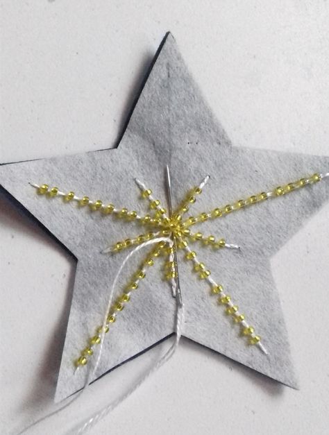 Learn how to make a felt star by following this free sewing tutorial. Perfect for beginner sewers and beyond, this DIY felt star can be used as an ornament or garland. Click through to download the free pattern and follow the step by step photo instructions. #sewingtutorial #christmascraft #lovetosew #sewingideas #handmade Felt Stars Christmas, Christmas Star Embroidery, Felt Christmas Star, Felt Star Pattern, Star Felt Ornament, Felt Star Ornaments, Diy Star Ornaments, Star Ornaments Diy, Felt Gingerbread Man