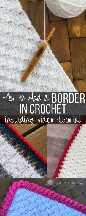 How to Add a Border in Crochet Crochet Edgings, Crochet Border, Crochet Unique, Confection Au Crochet, Crochet Geek, Crochet Tips, Crochet Simple, Crochet Borders, How To Knit