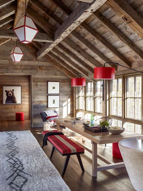 Ski Chalet Interior, Ski House Decor, Ski Lodge Decor, Large Hallway, Ski Cabin, Chalet Interior, Ski House, Ski Chalet, Lodge Decor