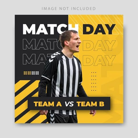 Goal Football Design, Football Match Day Design, Football Instagram Post, Next Match Football Design, Match Day Poster Design, Match Day Football Design, Match Day Poster, Football Pub, Match Poster