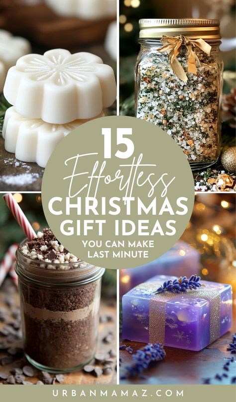 Looking for effortless Christmas gift ideas you can make last minute? Check out this ultimate list of 15 last minute DIY Christmas gift ideas everyone will love! Christmas Ball Gift Ideas, Batch Gift Ideas, Last Minute Holiday Gift Ideas, Small Christmas Present Ideas, Diy Christmas Gifts Last Minute, Last Minute Gift Ideas Christmas, Homage Christmas Gifts, Simple Cheap Christmas Gift Ideas, Last Minute Homemade Gifts