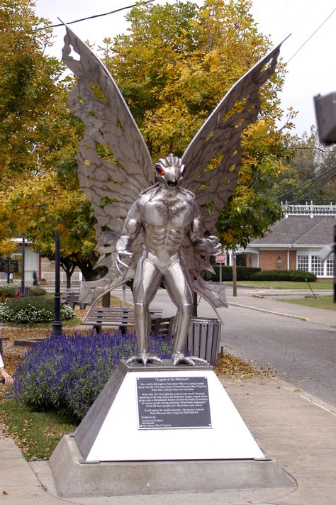 Halcyon Aesthetic, Point Pleasant West Virginia, Mcdowell County, The Mothman, West Virginia Travel, Virginia Travel, Point Pleasant, Legendary Creature, Ohio River