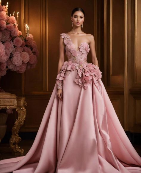 Pink Evening Dress, Womens Wedding Dresses, Glamour Dress, Wedding 2024, Fantasy Gowns, فستان سهرة, Women's Evening Dresses, Colored Wedding Dresses, Style Wedding