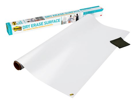 Arrives by Fri, Jul 15 Buy Post-it Self-Stick Instant Dry Erase Film Surface, 4 x 3-Ft, 12 Sq Ft. at Walmart.com Office Entertainment Room, Butcher Room, Chalkboard Supplies, Dry Erase Paint, Write Ideas, Whiteboard Wall, Blue Liner, Door Table, Kids Office