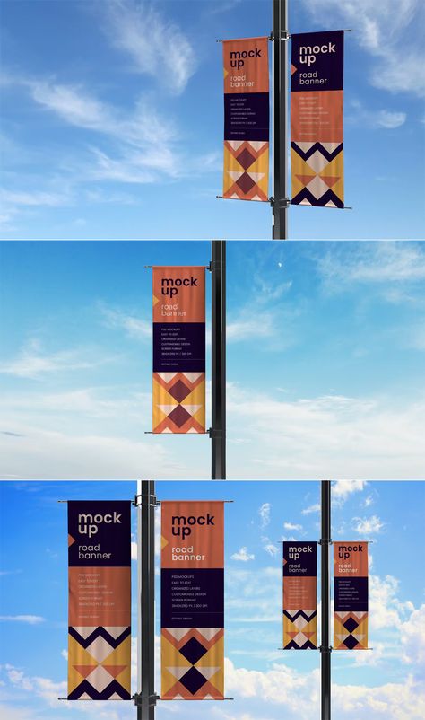 Hanging Banners Ideas, Light Pole Banner Design, Pole Banner Design, Street Banner Design, Signage Design Outdoor, Power Banner, Creative Placemaking, City Banner, Agriculture Pictures