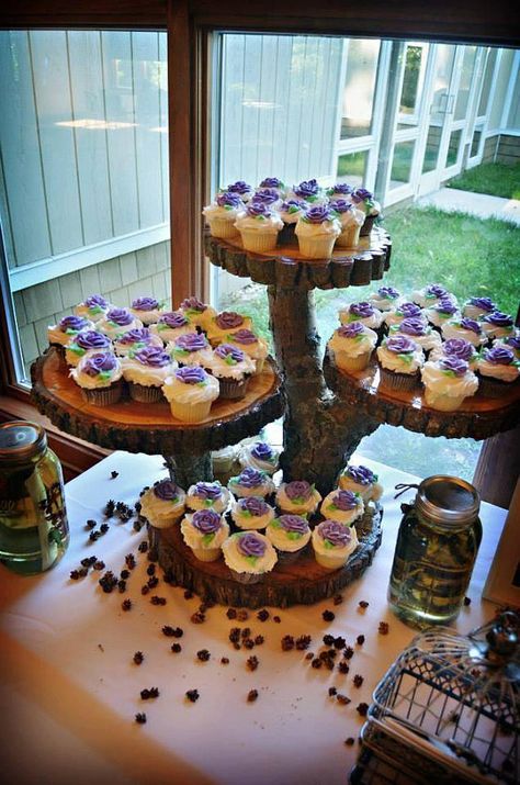 Rustic Cupcake Stand, Wooden Cupcake Stands, Rustic Cupcake Stands, Rustic Cupcakes, Cake And Cupcake Stand, Cake Holder, Cupcake Stands, Wood Cake, Wedding Cake Stands