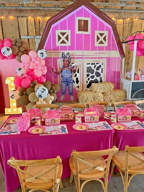 Cowgirl Kids Party, Pink Cowgirl Party, Rodeo Baby Shower, Cowgirl Party Decorations, Rodeo Baby, Cowgirl Baby Showers, Farm Animal Party, Cowgirl Baby, Rodeo Birthday