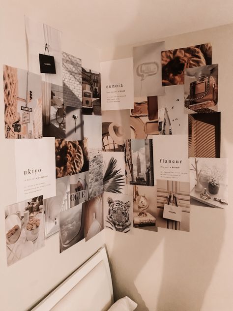 Photowall Ideas, Zimmer Diy, Photo Collage Wall, Wall Collage Decor, College Dorm Room Decor, Bedroom Wall Collage, Deco Studio, Dorm Room Inspiration, Pinterest Room Decor