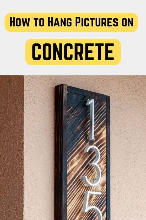 Don't let walls that aren't drywall keep you from hanging your favorite artwork. Here is how to hang a picture on concrete, plaster, or masonry with minimal damage. Hanging Artwork, Masonry Wall, Outdoor Diy Projects, Wood Pallet Projects, Picture Hangers, Diy Life, Wood Picture Frames, Picture On Wood, Hanging Pictures