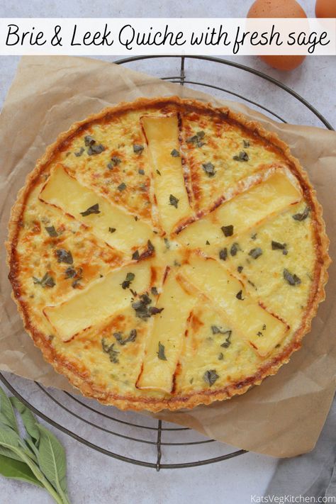 Brie Quiche, Traybake Cake, Leek Quiche, Vegetarian Quiche, Summer Lunches, Christmas Leftovers, Gluten Free Brands, Creamed Leeks, Gluten Free Pastry