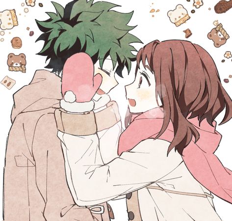 Uraraka And Deku Fanart, Izuchako Fanart, Ochako Uraraka X Deku, Izuku Midoriya X Ochako Uraraka, Ochaco And Deku, Ochaco Fanart, Uraraka Y Deku, Deku X Uraraka Fanart, Ochako X Deku