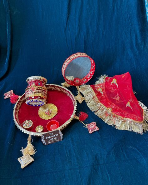 Celebrate Karva Chauth with Elegance and Tradition! ✨ Introducing our exclusive Handmade Karva Chauth Thali, Lota Chhanni, and Thali Rumal Combo Set💞 . . . #KarvaChauth2024 #HandmadeTradition #DoBahenoKiDukan #ThaliSet #KarvaChauthEssentials #KarvaChauthGift #TraditionalVibes #deesa #ahmedabad #gujrat #reels @do_baheno_ki_dukan Karva Chauth Thali, Karva Chauth, Ahmedabad, Celebrities, Quick Saves