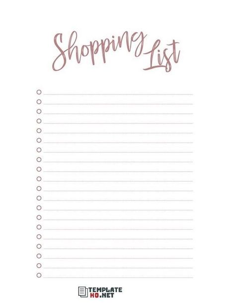 20 Free Complete Templates Of Grocery Shopping List For Baby And What To Include - Template Hq Blank Shopping List Printable Free, Good Notes Grocery List Template, Blank Shopping List, Shopping List Template Printables, Shopping Lists Templates, Goodnotes Shopping List Template, Shopping List Template Aesthetic, Free Printable Shopping List Templates, Grocery List Templates Printable Free