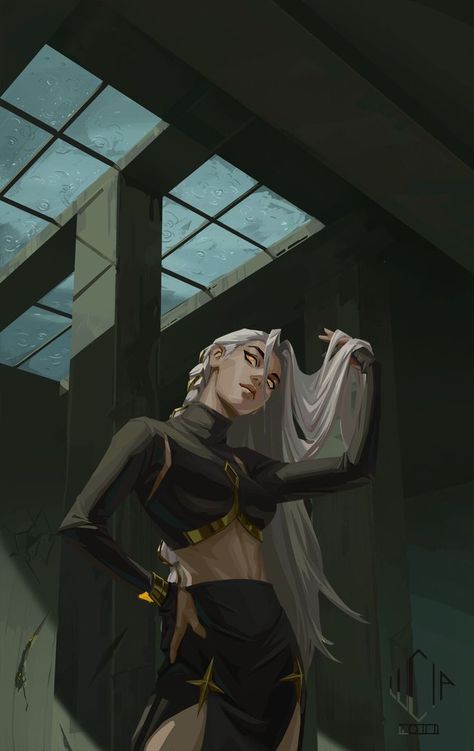 Lucia Hsiang, Arte Fantasy, Dnd Characters, The Villain, Character Portraits, Book Characters, Dark Fantasy Art, White Hair, Fantasy Character Design