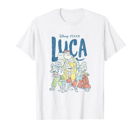 Solid colors: 100% Cotton; Heather Grey: 90% Cotton, 10% Polyester; All Other Heathers: 50% Cotton, 50% Polyester Imported Machine wash cold with like colors, dry low heat Officially Licensed Disney Pixar Luca Apparel 20PXLC00025A-001 Lightweight, Classic fit, Double-needle sleeve and bottom hem Trend Tshirts, Disney Luca, Italian Riviera, Disney Plus, Boys Clothes Style, Latest Trend, Kids Fashion Boy, Trending Tshirts, Logo T Shirt