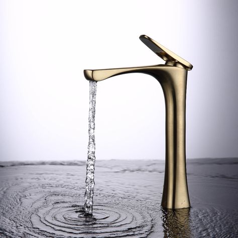 Single Lever Basin Mixer Tap Bathroom Sink Faucet Brushed Gold/Chrome Color Optional Tap Bathroom, Brass Objects, Bathroom Big, Plating Techniques, Chrome Color, Brass Tap, Chrome Bathroom, Basin Mixer Taps, Gold Chrome