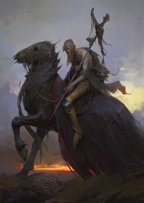 ArtStation - Horseman, Vyacheslav Safronov Giant Demon, Art Apocalypse, Apocalypse Art, Horsemen Of The Apocalypse, Fantasy Monster, High Fantasy, Computer Graphics, Noragami, 판타지 아트