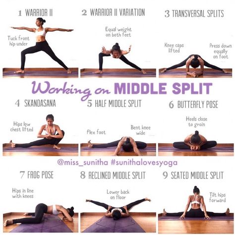 Yoga For The Non Flexible on Instagram: “For those close to their middle splits! If you want to learn the modifications and progressions to get to these, as well as the…” Headstand Tips, Split Yoga, Cer Nocturn, 300 Workout, Middle Splits, Dance Workouts, Fitness Outfits, Beginner Yoga, Yoga Iyengar