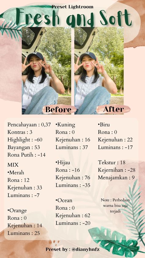Lightroom Presets Natural, Color Grading Capcut, Aesthetic Lightroom Edit, Lightroom Filters Formula, Light Room Editing Filter, Lightroom Presets Tutorial Aesthetic, Capcut Preset, Light Room Preset, Lr Presets Lightroom