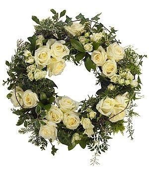 White Wreath. | Mad Lilies | Banstead, Surrey Remembrance Wreath, Sympathy Wreath, Sympathy Bouquets, Cheap Flowers, Memorial Flowers, White Wreath, Church Flowers, Sympathy Flowers, Rose Wreath