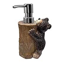 Check this out! Bear Toilet Paper Holder, Bear Bathroom Decor, Rustic Switch Plates, Bathroom Dispenser, Bathroom Dispensers, Black Forest Decor, Hand Soap Dispenser, Bear Decor, Liquid Hand Soap