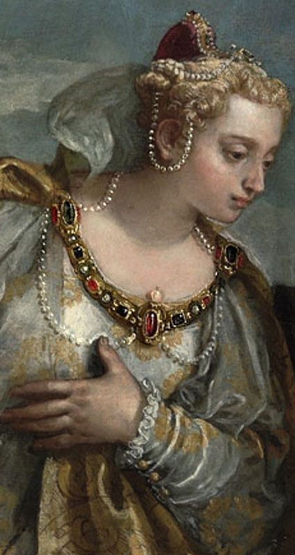 Paolo Veronese - Allegory of the City of Venice adoring the Madonna and Child, detail