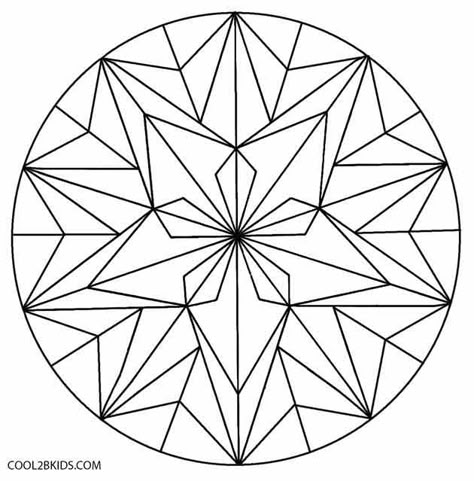 Printable Kaleidoscope Coloring Pages For Kids | Cool2bKids Celtic Coloring, Geometric Line Tattoo, Geometric Flower Pattern, Geometric Coloring Pages, Kaleidoscope Images, Kaleidoscope Quilt, Illusion Drawings, Art Optical, Pattern Coloring Pages