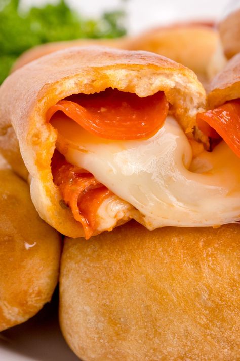 Air Fryer Pepperoni Rolls - Kitchen Divas Air Fryer Pepperoni Rolls, Recipe With Pepperoni, Air Fryer Pepperoni, Rolls In Air Fryer, Pepperoni Recipe, Pepperoni Rolls Recipe, Butter Turkey, Homemade Pepperoni, Pepperoni And Cheese